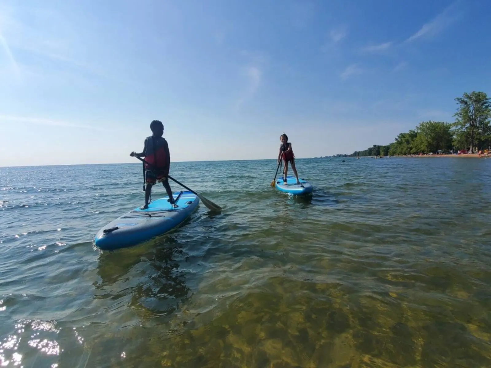 Paddle boarding